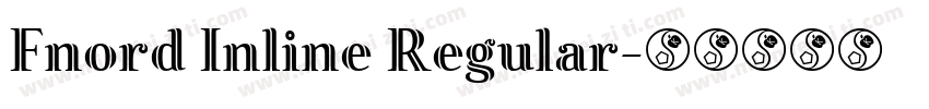 Fnord Inline Regular字体转换